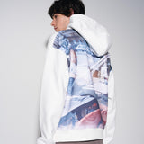 dtgプリントフーディー / dtg printed hoodie [white]