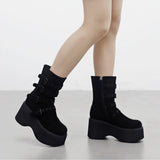 Luce suede belt boots