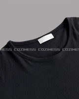 パルスUネックカプリボクシーショートスリーブTシャツ (2 colors)