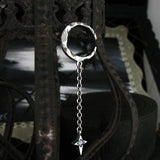 クレセントライトD201シルバーイヤリング / Crescent light-D201 Blue Topaz silver earring (4595534069878)