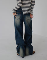ボヘミアンデニムパンツ / bohemian denim trousers