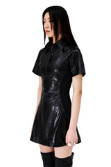 DOUBLE PIN-TUCK RIBBED MIX ONE PIECE (BLACK) (6654704451702)