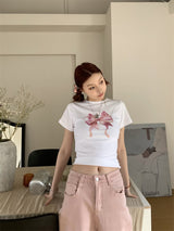 ピンクリボン半袖Tシャツ
