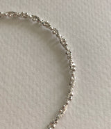[92.5silver] フラワーチェーンブレスレット
