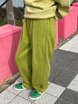 シグナルピンタックスウェットパンツ