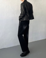 キャットブラシブラックジーンズ / TR2441 Cat brush black jeans (1 color)