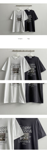 コーヒーショートスリーブTシャツ / coffee short-sleeved T-shirt