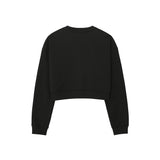 Renクロップスウェットシャツ/0 9 Ren crop sweatshirt - BLACK