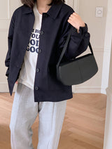 [SHOPPERMADE] Classic Half Trench Coat (2color)