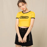 アイレットデニムスカート / EYELET DENIM SKIRT (BLACK)