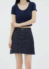 ドウミニスカート/no.6189 Dough mini skirt (2color)
