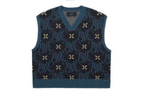 アーガイルロゴニットベスト / ARGYLE LOGO KNIT VEST_NAVY