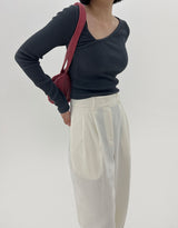 サラーアンボールドTシャツ/Sarah Unbald T-shirt (3color)