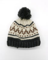 Kuning Vintage Nordic Drop Knit Beanie