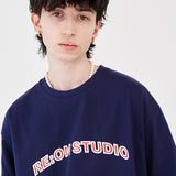 RE:ON LOGO T-SHIRT (NAVY)