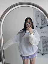 Uno Grill Mesh Sweat Shirt (3color)