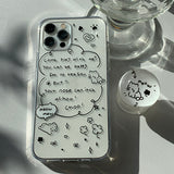 Black - Dream Some Cat Phone Case Bead Tok SET