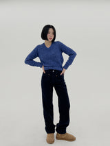 チョイスカラーV-ネックニット / Choice Color V-Neck Knit (6color)