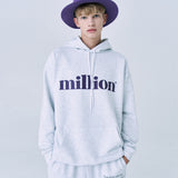 ミリオンビッグロゴフーディー/MILLION BIG LOGO HOODIE