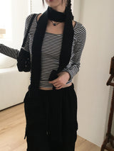 Lanpi slim knit muffler