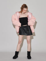 レザースカートパンツ / LEATHER SKIRT-PANTS