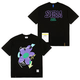 23 フラワーオーバーサイズTシャツ / 23 FLOWER OVERSIZED T-SHIRTS WHITE / BLACK