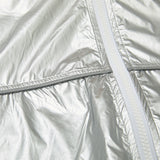 ラウンドラインフーデッドジャケット/BSR2223FWJK044 ROUND LINE HOODED JACKET SILVER
