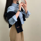 オールデイツイストVネックカーディガン / [Bellide made] All-Day Twist V-Neck Cardigan
