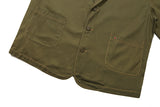 ステッチコットンブレザー / STITCH COTTON BLAZER_KHAKI