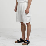 バンブーカーゴハーフパンツ / BAMBOO CARGO HALF PANTS-IVORY