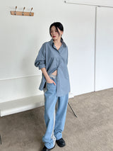 パールボクシーシャツ/Pale Boxy Shirt (2color)