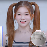 [Aespa Karina Necklace] Little Stars Choker Necklace - Silver Color