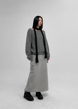 [MADE] Derby Car Cargo Banding Long Skirt