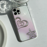 ピンクメタルスターフォーンケース / Pink Metal Star Phone Case
