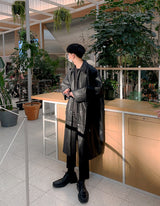 ASCLO Vegan Leather Mac Coat (2color) (6661515477110)