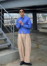 レイストライプクロップシャツ / Ray Stripe Crop Shirt 2COLOR