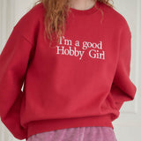 GOODHOBBYGIRL SWEAT SHIRT_RED