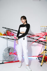 マイクロ長袖クロップTシャツ / TOP(9001) Micro long sleeve crop T