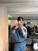 シグフィットデニムシャツ/LMN Sig Loose Fit Denim Shirt (4 colors)