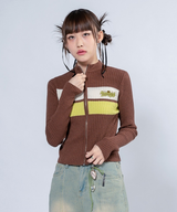 ナッシュニットジップアップジャンパー / NASH KNIT ZIP-UP JUMPER _ BROWN