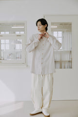サイドバルーンパンツ / unisex side balloon pants cream