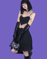 パンクラバーハートレザーチョーカー/punk lover♡ heart leather choker