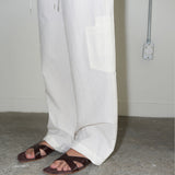 フリーサイズカーゴパンツ / FREE SIZE CARGO PANTS (WHITE)