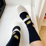 レモンドロップスソックス / lemon drops - navy