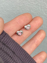 Peach Hear Earrings