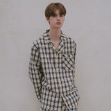 CHECK PAJAMA_NAVY(M) (6600111915126)