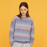 マルチストライプニット / MULTI STRIPE KNIT_PINK
