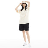 オーバーフィットマシュマロポイントショートスリーブT/OVERFIT MARSHMALLOW POINT SHORT-SLEEVED T-CREAM