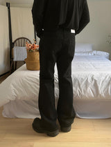 Jay Black Denim Long Bootcut Pants