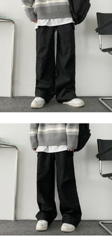 Reta Cargo Wrinkle Shirring Bendable Wide Pants